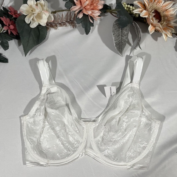NEW Wacoal [ 34G‎ ] Net Effect Underwire Bra in White - Picture 4 of 12